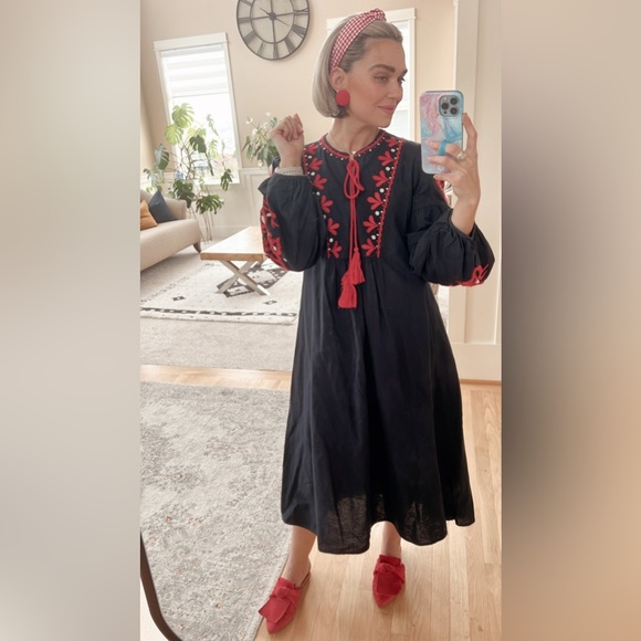 Zara midi blue dress - Picture 3 of 7